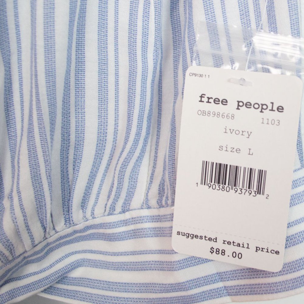 Free People Ivory The Rosemary Ruffle Trim Top - Picture 12 of 13